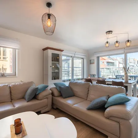 Bright Penthouse With Sunny Terrace Near Lejlighed Oostende